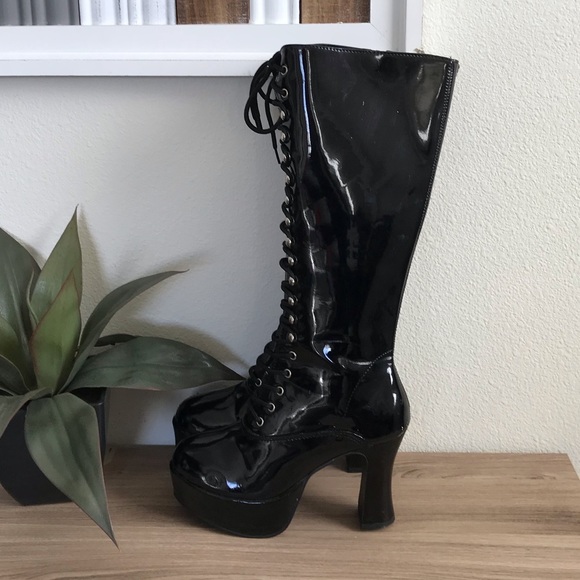 tuk Shoes - tuk Vegan Patent Leather Boots